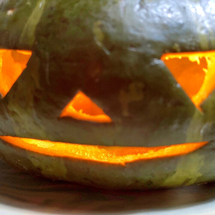 ハロウィン♪丸ごとかぼちゃ皿